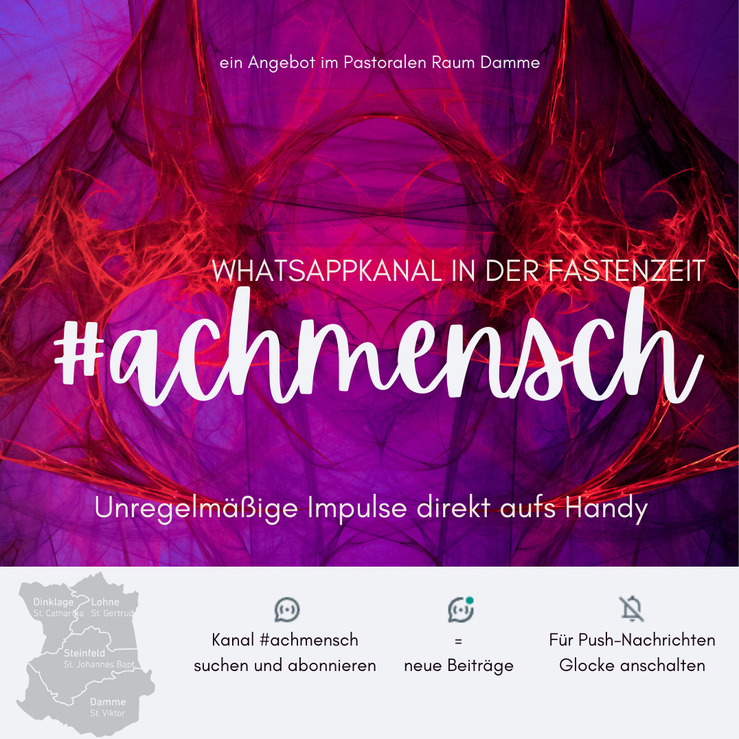 Werbebild zur Aktion "achmensch".