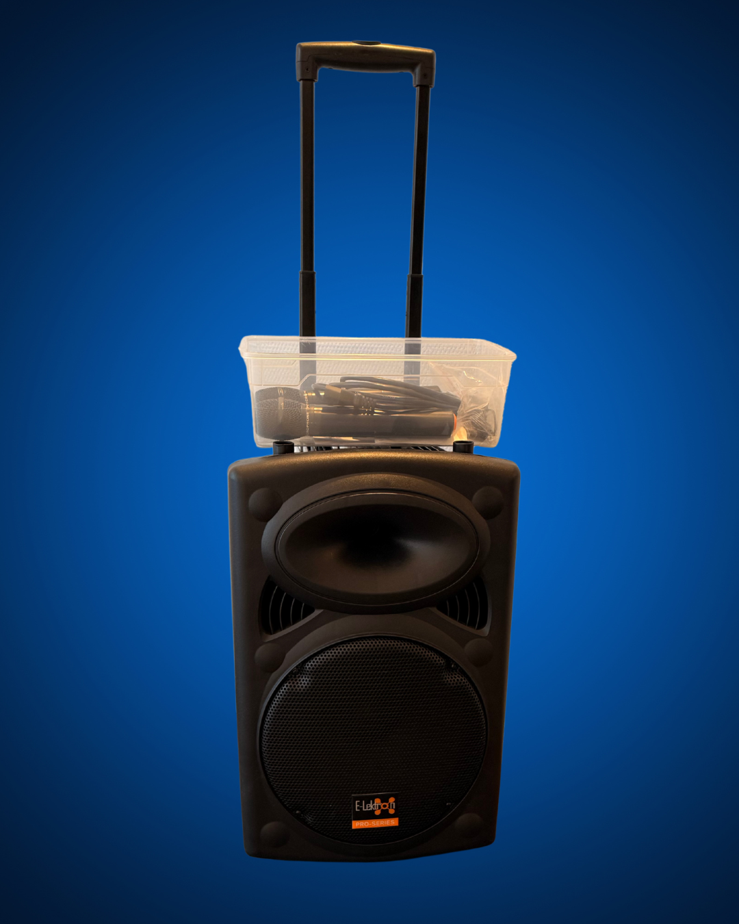 Abbildung der Box mit blauem Hintergrund